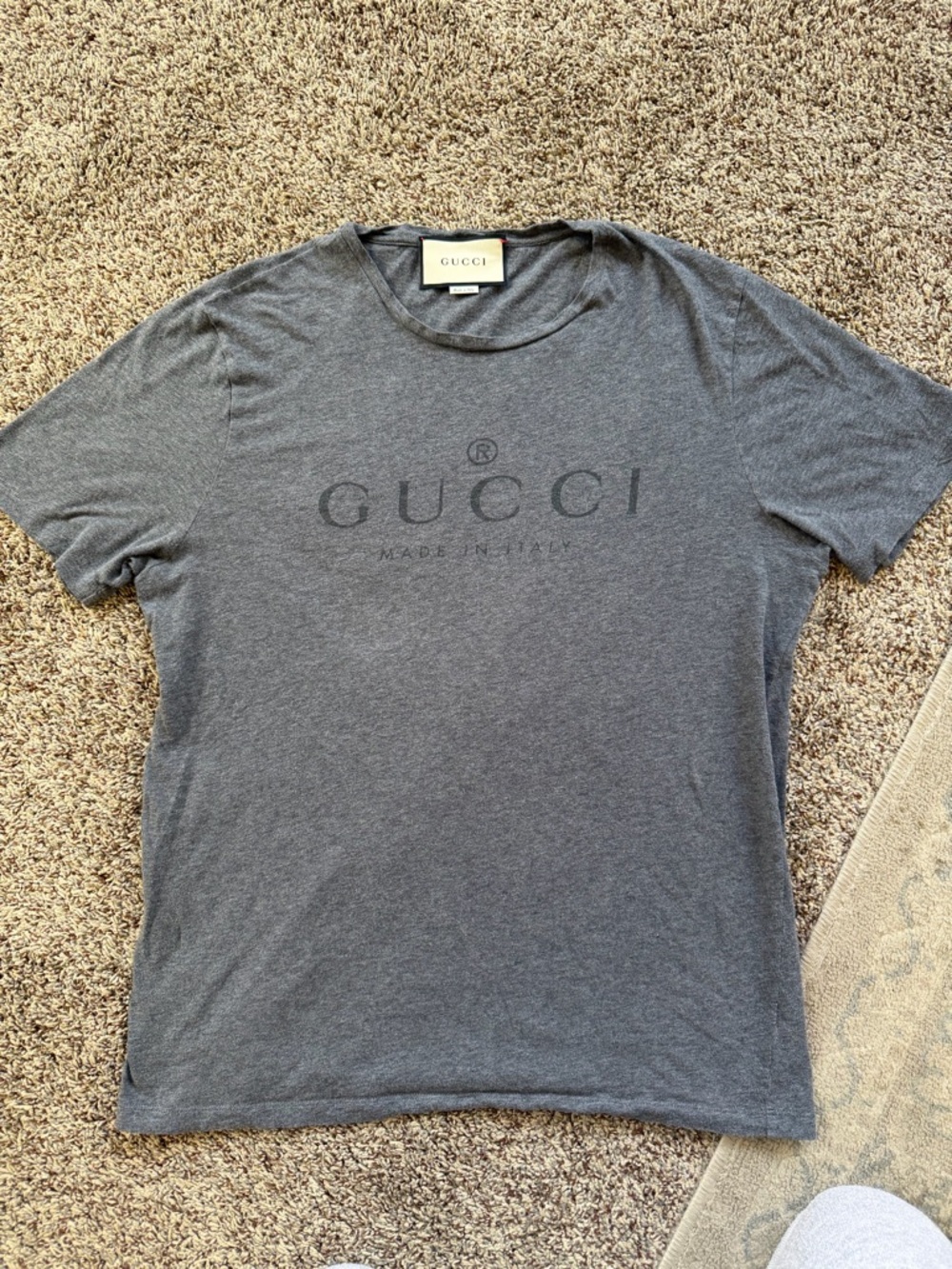 Authentic Vintage Gucci Made in Italy Gray Shirt